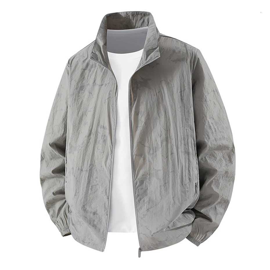 Summer Sunscreen Jacket Men Summer Thin Jacket Coat Black Fashion Casual Coat Fishing Cycling Outerwear W250711