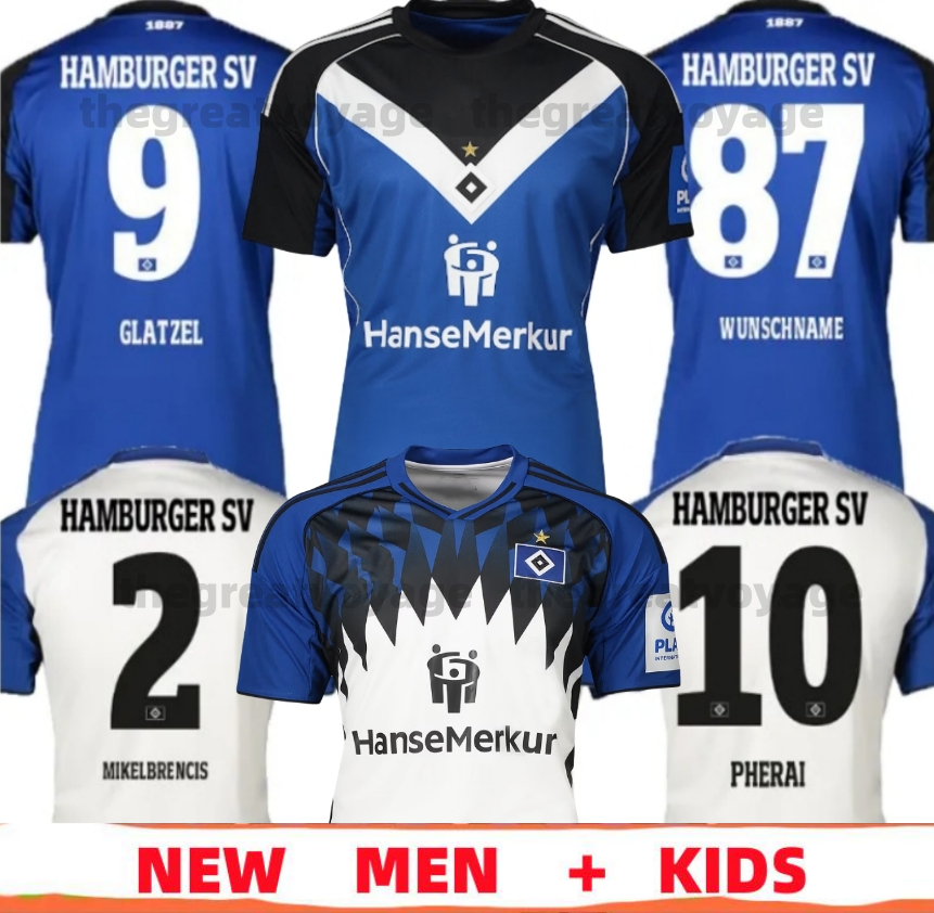 new 2025 Hamburg SV Jersey VAGNOMAN ONANA LEIBOLD REIS DUDZIAK 25 26 HSV Men's Children's Set Football Shirt Uniform