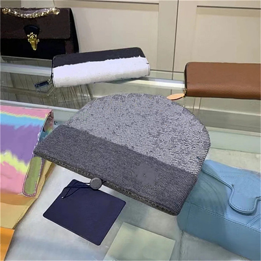 Fashion Designer Knitted Hat Beanie Cap Ski Hats Snapback Mask Mens Fitted Winter Skull Caps Unisex Cashmere Plaid Letters Luxury Casual hat B50