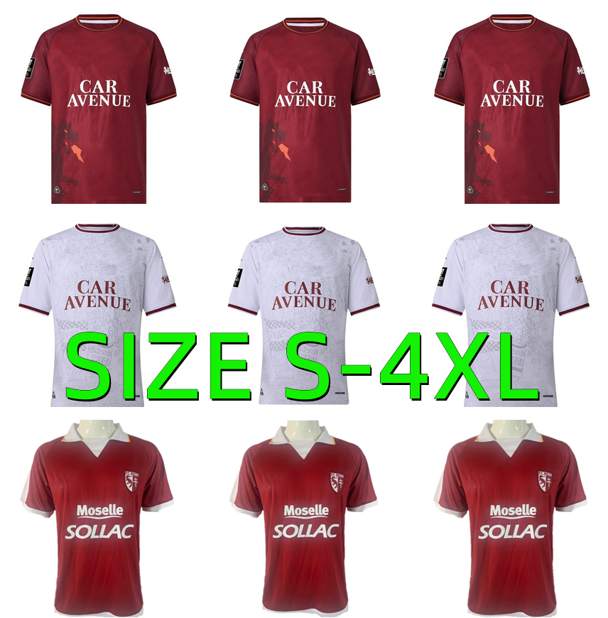 25 26 FC Metz soccer Jerseys 2025 2026 maillot de foot 2003 2004 G.HEIN CANDE I.SANE ALPHA SABALY RAILLOT M.BOKELE STAMBOULI MALICK S.ELISOR KOUAO 03 04 football shirts
