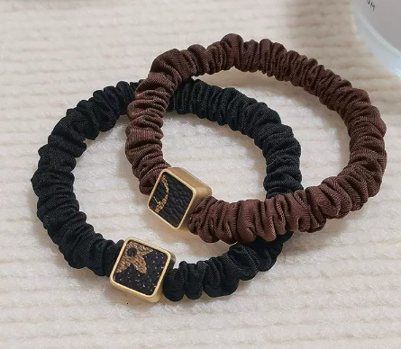 High Elasticity Simple Basic Hair Tie Fashionable Elegant Versatile Hair Band Non-Damaging Thickened High-End Feel Hair Rope Womens Hair Accessory 250