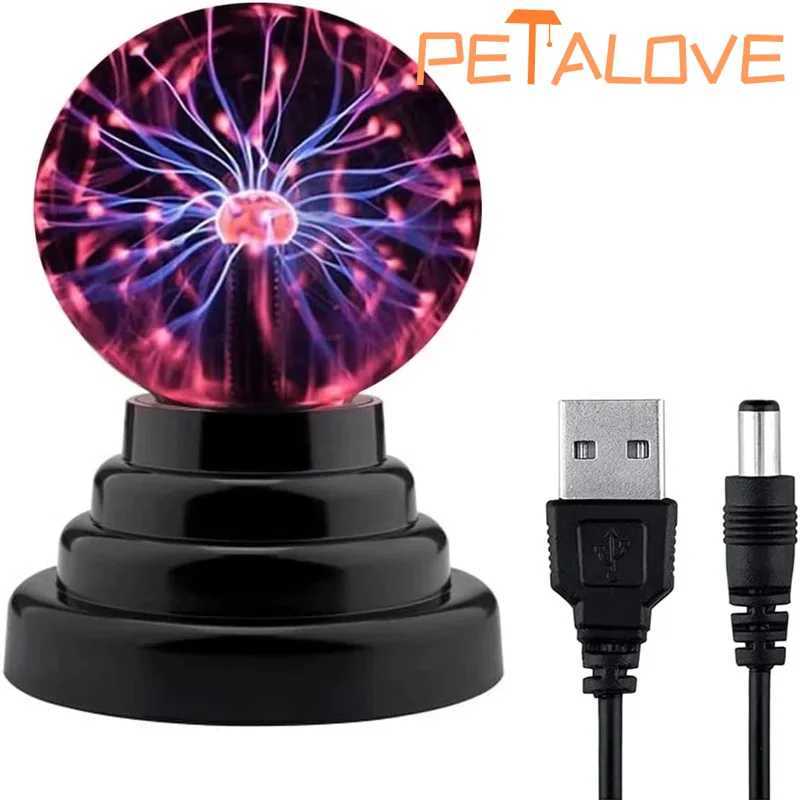 Magic Plasma Ball Lamp LED Touch Control Night Light Atmosphere Glitter Lighting Christmas Birthday Party Halloween PropXJ250710