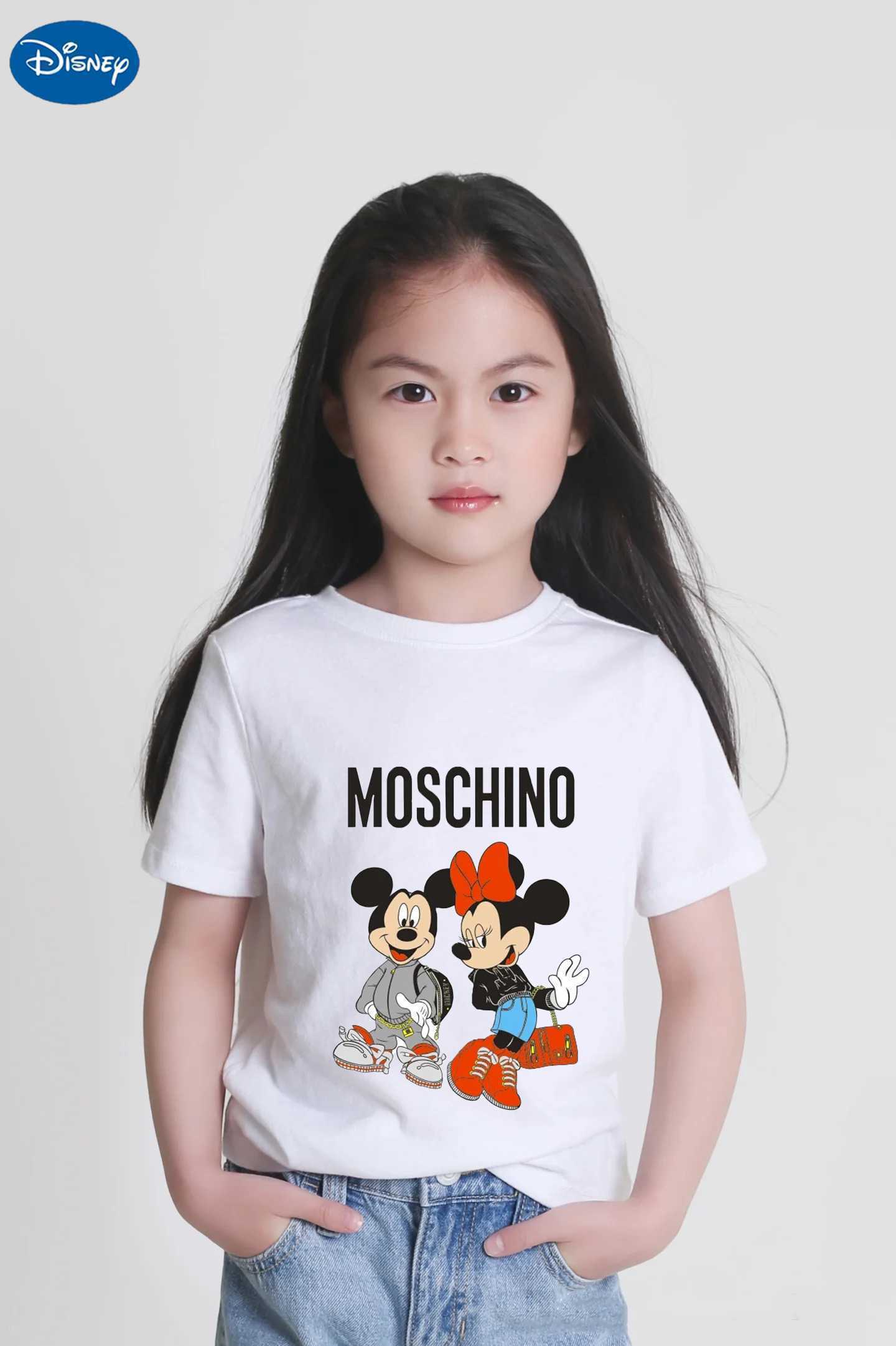 DISNEY New Kawaii Lilo Stitch Cartoon T Shirt Children Kids Stitch Cute Manga T-shirt Y2k Graphic Tshirt Girl Boy Top Tees Lilo Stitch W250711