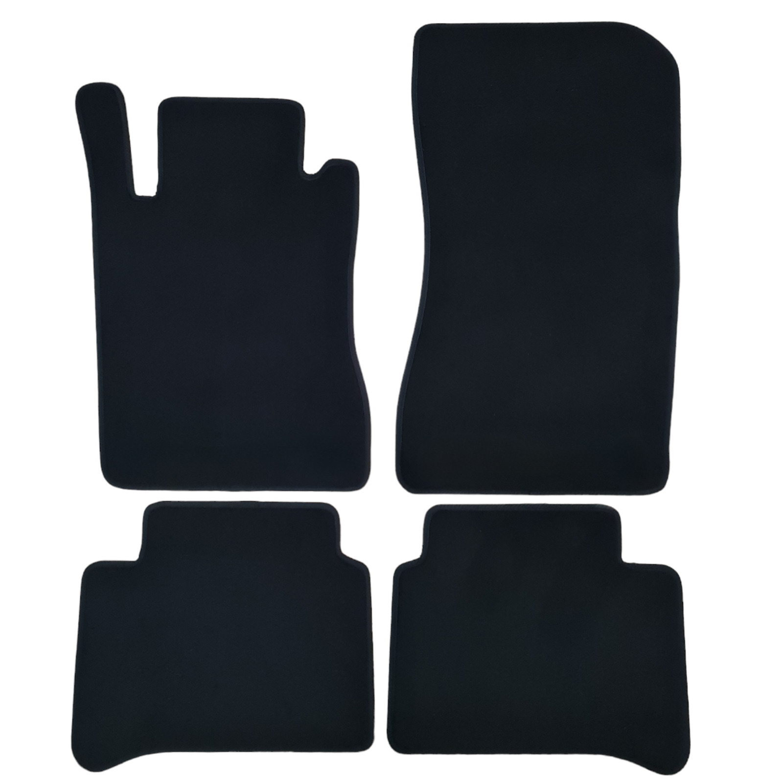 Car Floor Mats Velour For Mercedes E Class W211 Waterproof Black Carpet Rugs New