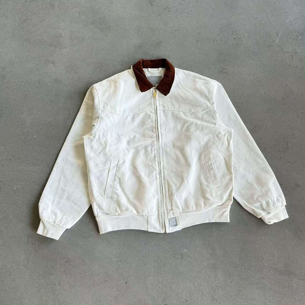 Alternative American Style Washed Vintage Cleanfit Santa Fe Men's Casual Loose Jacket Unisex y2k