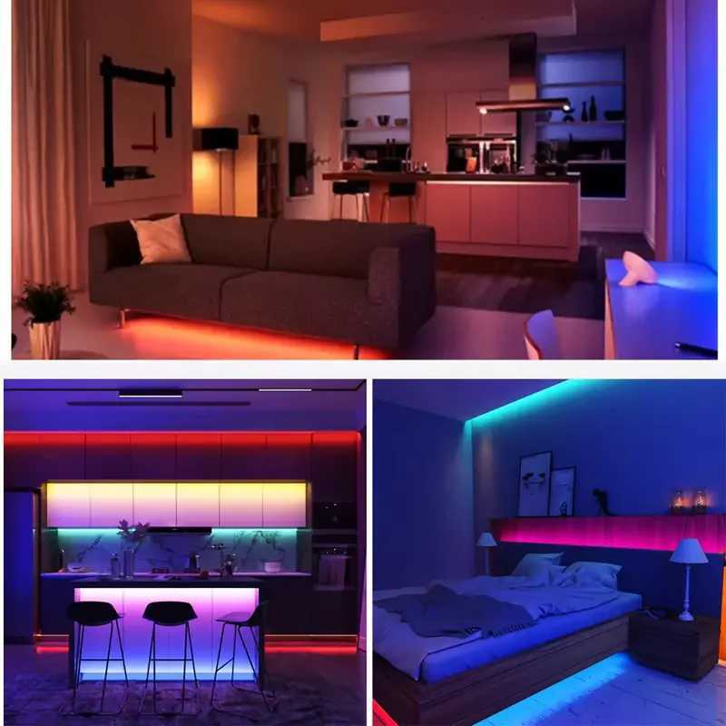 5050 RGB LED Lights for TV 3 Key Control LED Strip USB 5V Tape Lights for TV Backlight Home Party Decoration Flexible Ribbon XJ250710