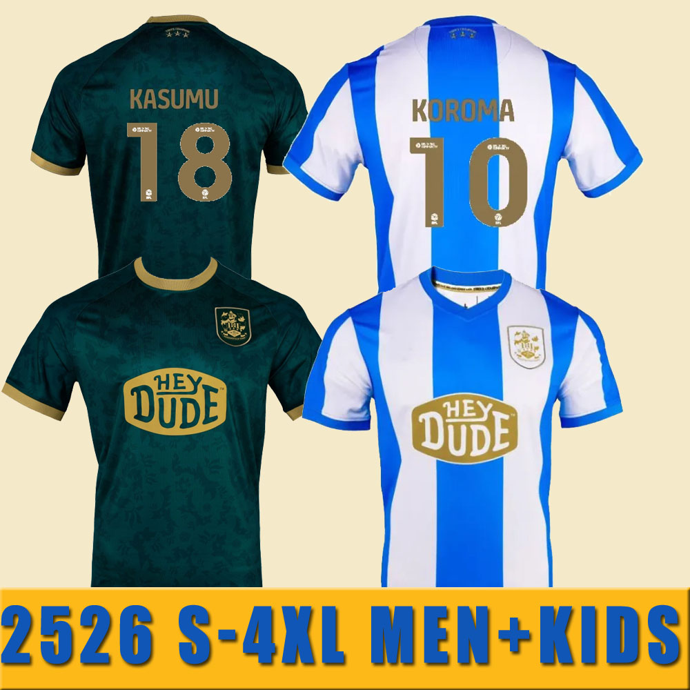 2025 2026 S-4XL Huddersfield 25 26 Town soccer jerseys home away 2025 RUDONI THOMAS HELIK WILES KOROMA BURGZORG football shirts kit