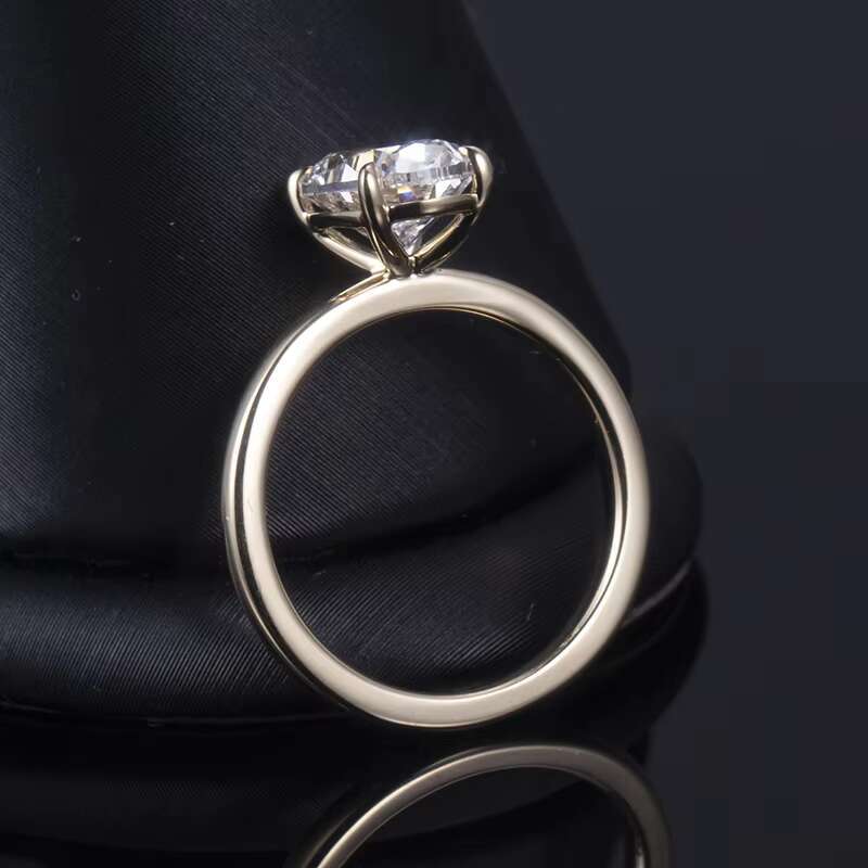 Custom Jewelry for Gift 14K Solid Gold With 1.7CT Oval Engagement Ring Wedding Ring Lab Grown Diamond Ring