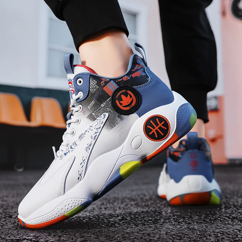 New Men Basketball Shoes Unisex Original Training Gym Field Luxury Sports Sneaker Athletic Casual Women Street Basketball Boots