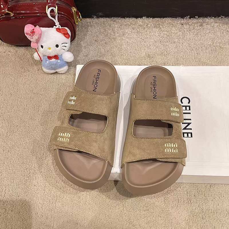 Free shipping platform sandals women's new wear Roman shoes summer beach sports sandals black beige khaki 12315