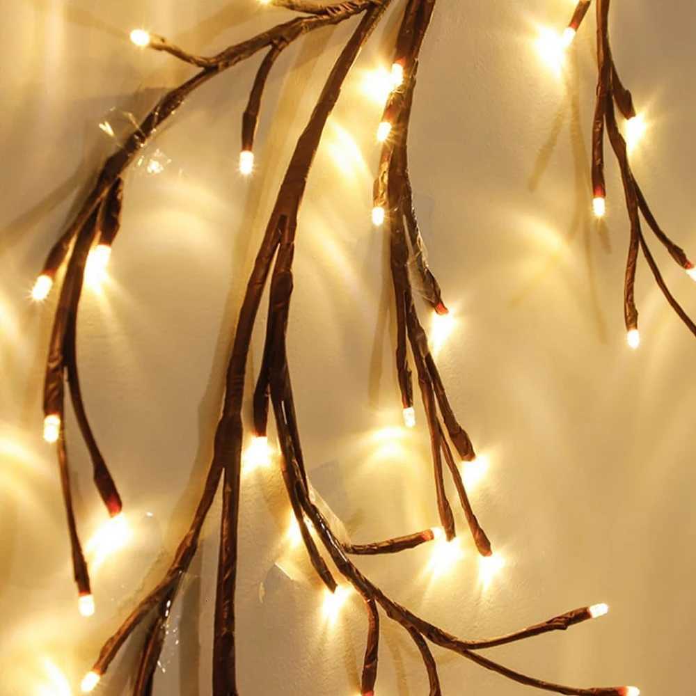 96LED Tree Branch Lamp Bedroom Wall Decoration Willow Vine Tree Light Strip 8 Lighting Modes DIY Atmosphere Light Home Lighting XJ250710
