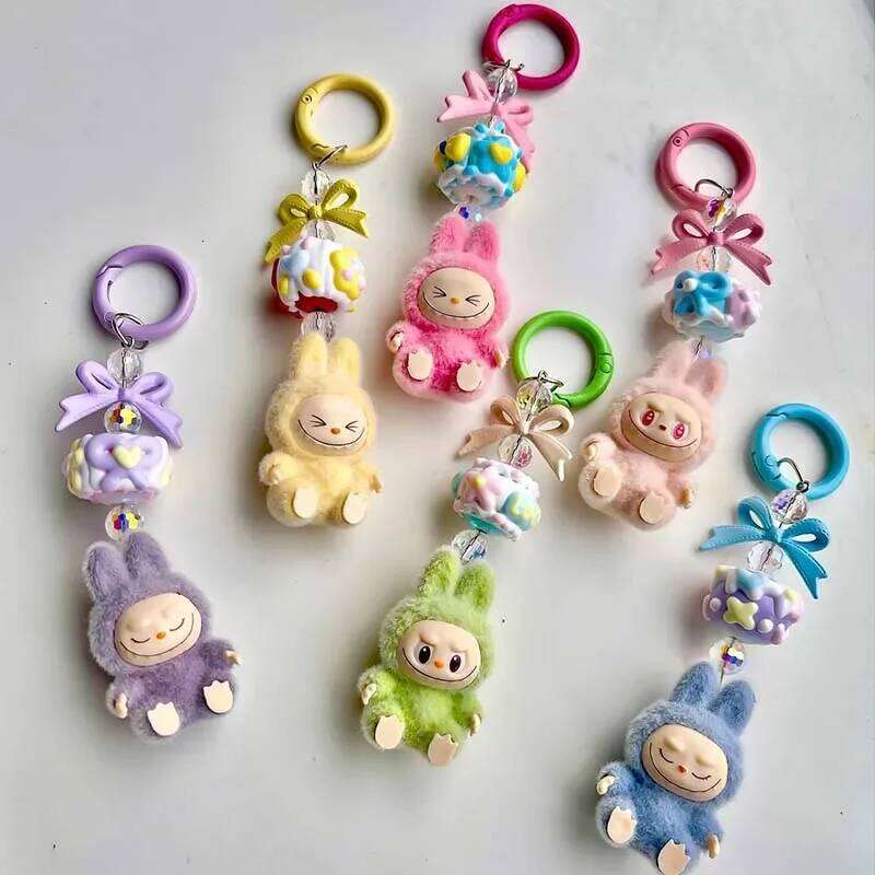 labubu creative cartoon doll design labubus charming accessory keyring