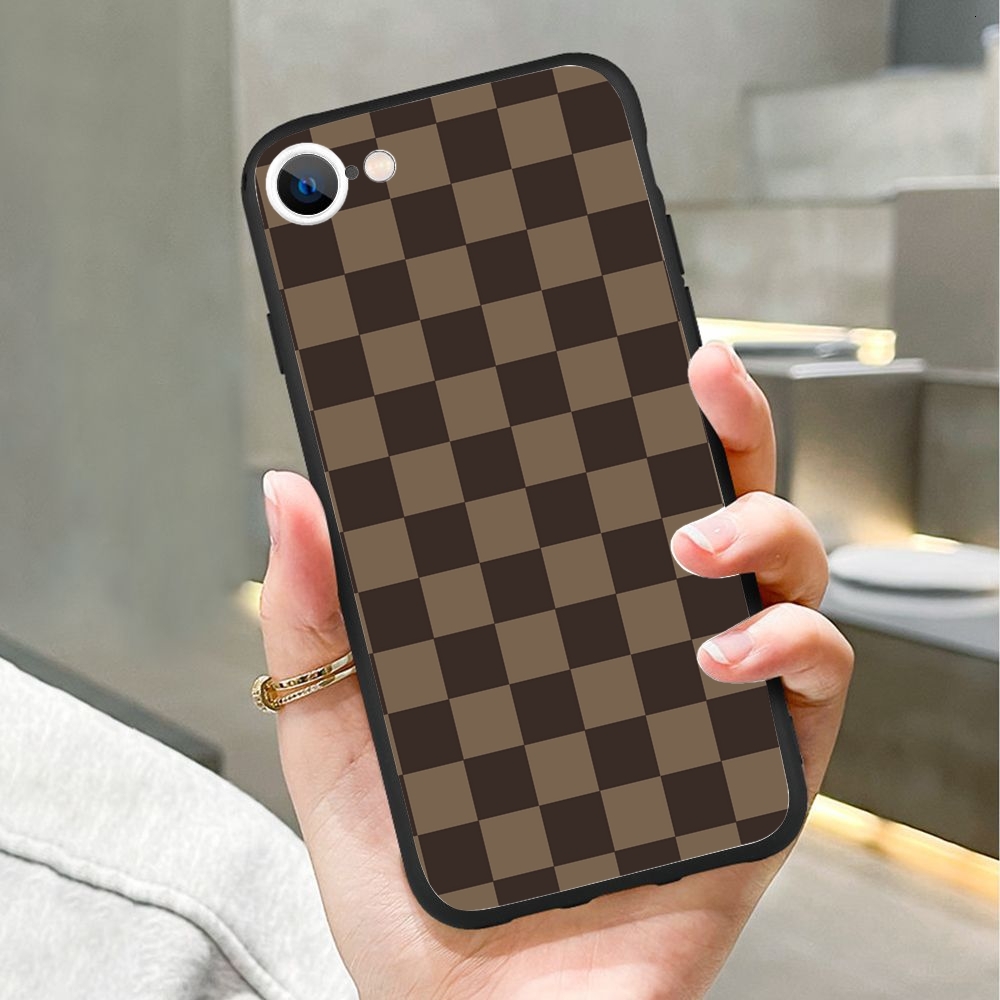 ddmythur checker pattern phone case for the apple iphone TPU phone case