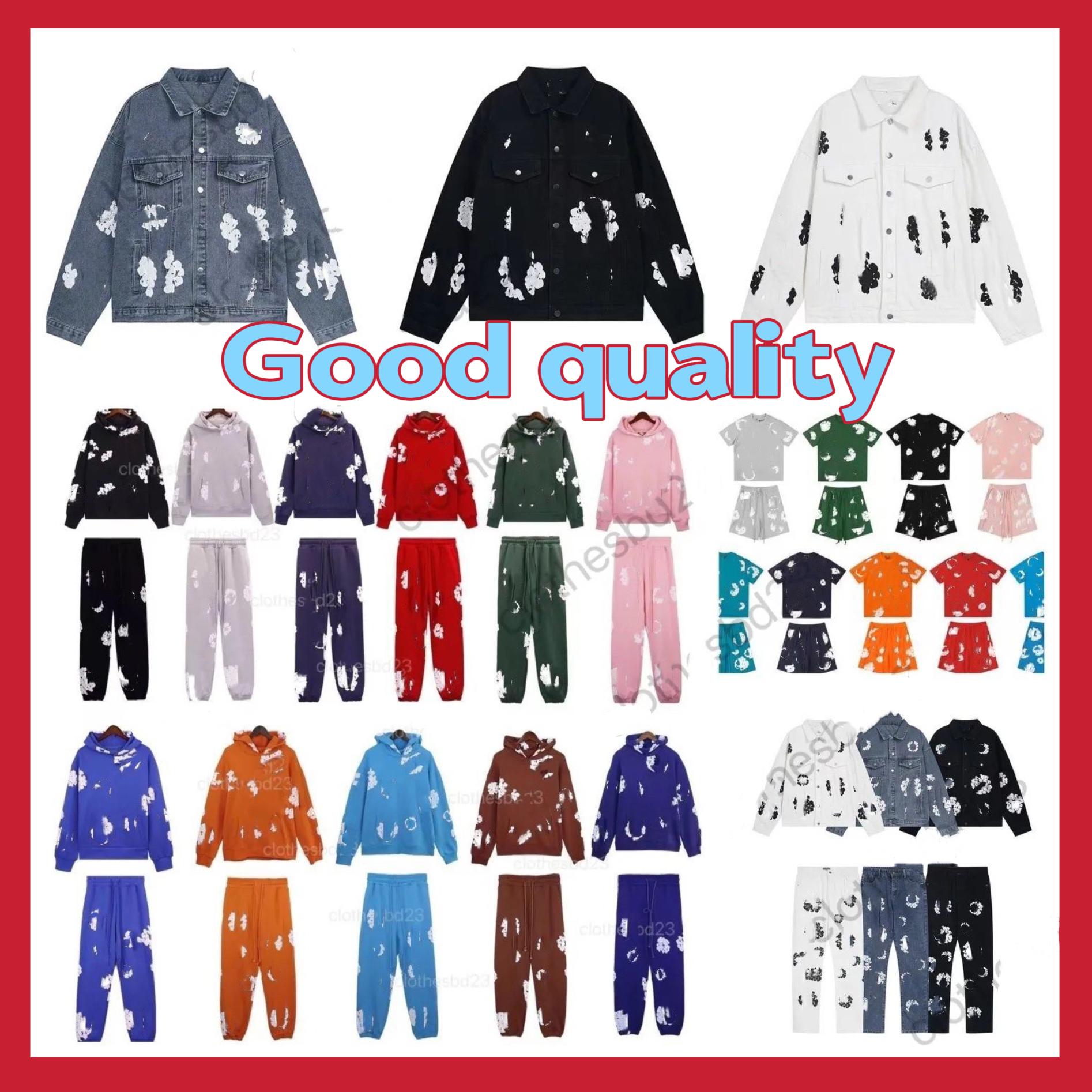 2025 new designer hoodie top and pants shirt and short Fluffy foam graffiti designer jacket Slow jogging exercise men and women's sweater US size S-XL