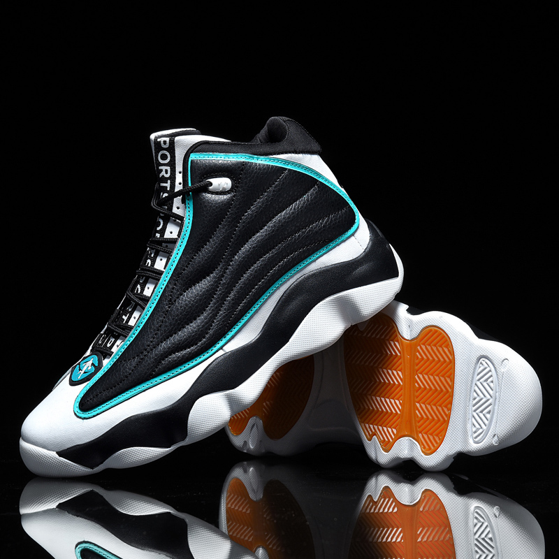 Hot Sale Basketball Shoes Neutral Anti-skid Basketball Boots Mens Womens High Top Leather Outdoor Sports Shoes Couple Sneakers