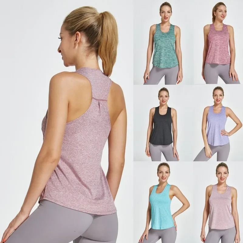 Women Gym Yoga Vest Athletic Fitness Sports Tank Tops Quick Dry Running Blouse Workout Sleeveless Back Shirts Top y250708