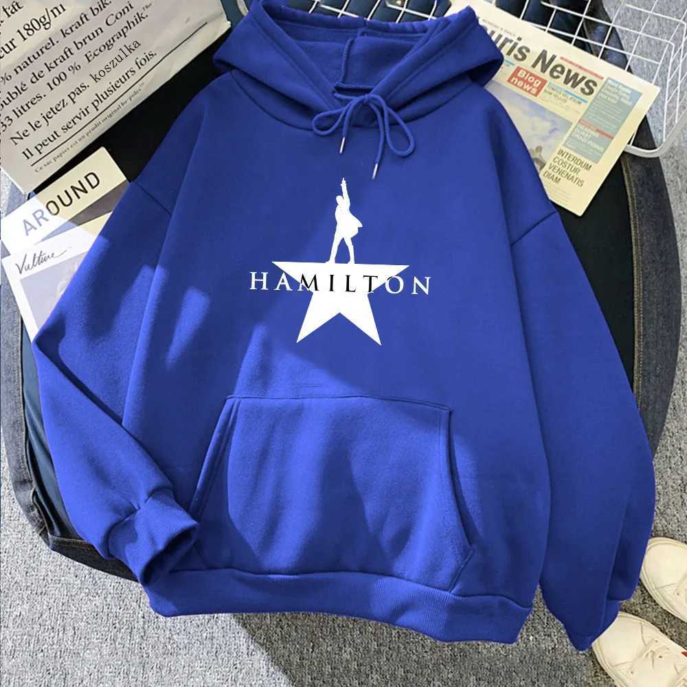 Winter Long Sleeve Hooded Pullovers Musical Hamilton Graphic Hoodies Sweatshirt for Women Round Neck Pocket Women Sweatshirts Printed Y250710