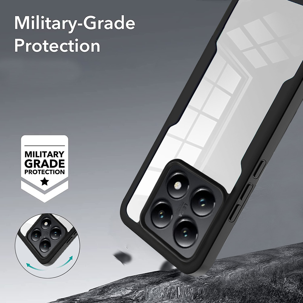 360 Full Body Cover Screen Protector Clear Case All-Inclusive TPU PC Rugged For POCO X6 X7 M7 Pro C71 Redmi K80 A5 Note 15 Ultra 14 13 12 12C 13C Xiao