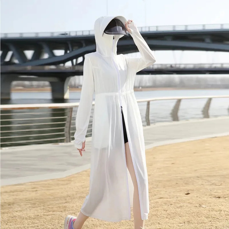 Sunscreen Clothing For Women In Summer Thin Version UPF50 Long Full Body Cardigan Sun Protection Clothing UV Shirt Pink 250703