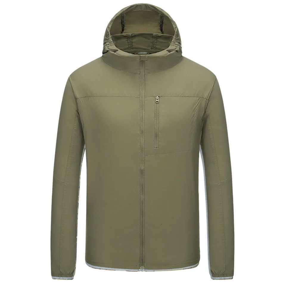 Outdoor Tactical Sunscreen Clothing Hiking Mountaineering Sports Skin Jacket Sunscreen Breathable Waterproof Hooded Fishing Coat W250711