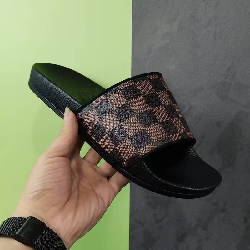 Women's Sandals Designer Sandals Slippers Fashion Floral Slippers, Leather and Rubber Flats Sandals Summer Beach Shoes