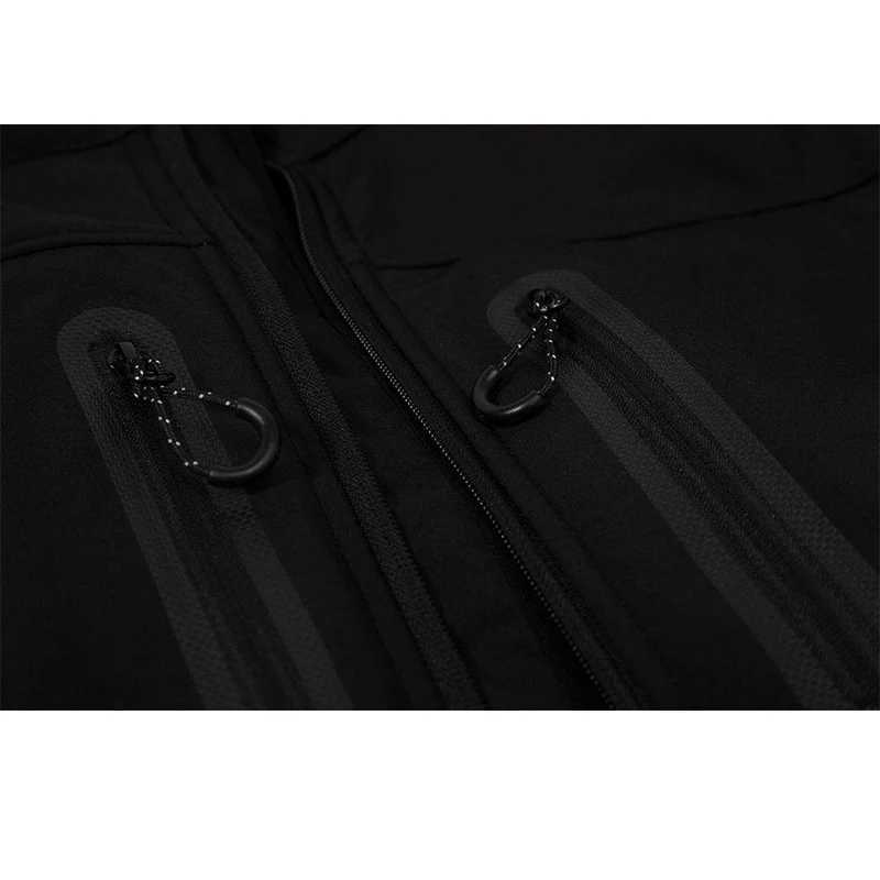 TRLWEGO Mens Softshell Camping Jacket Fleece Lined Waterproof Windproof Lightweight Outwear Full Zip Hiking Work Travel Coat W250711