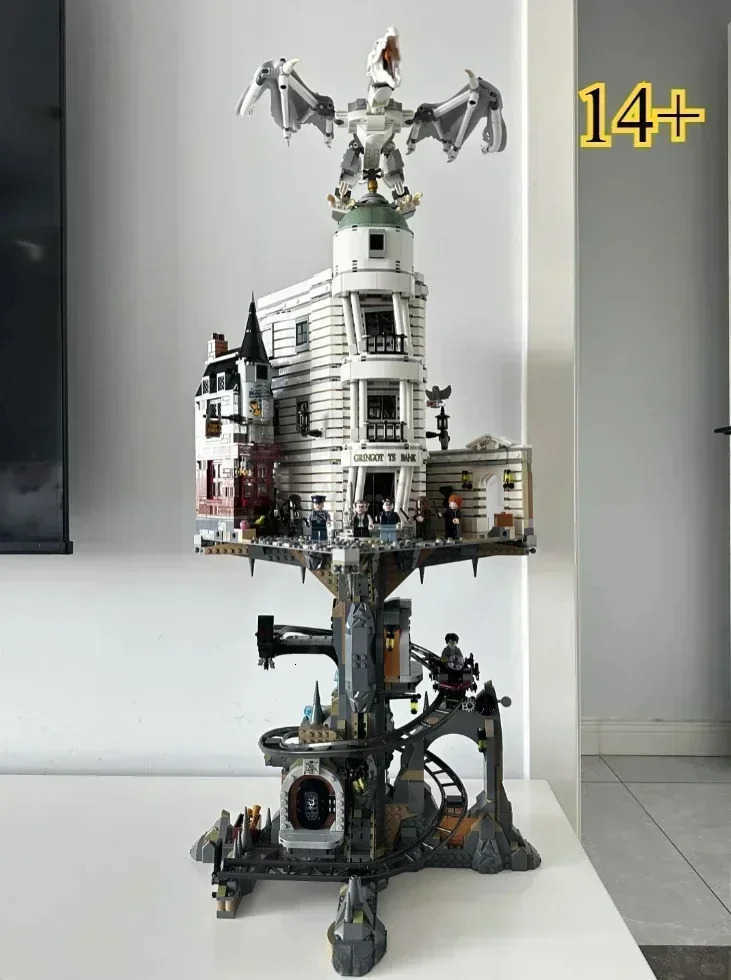 4803pcs Kalein Classic Bank Street View Model Kit Moc Model Building Kits Construction Blocks Toys For Kids Christmas Gift M250711