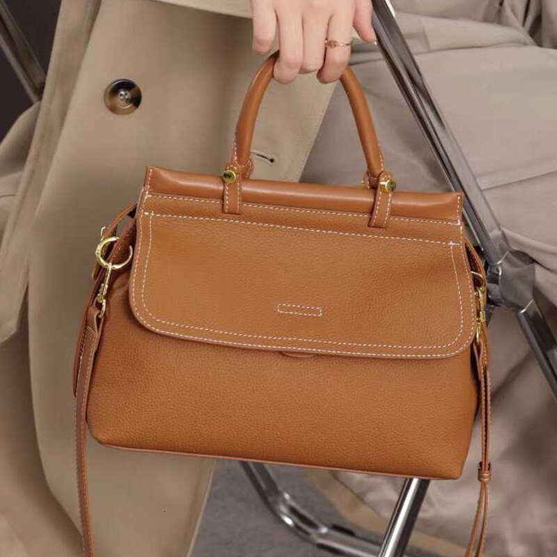 2025 New Luxury High-End Handbag for Women, Top Layer Cowhide Fashion Genuine Leather Commuter Shoulder Crossbody Bag