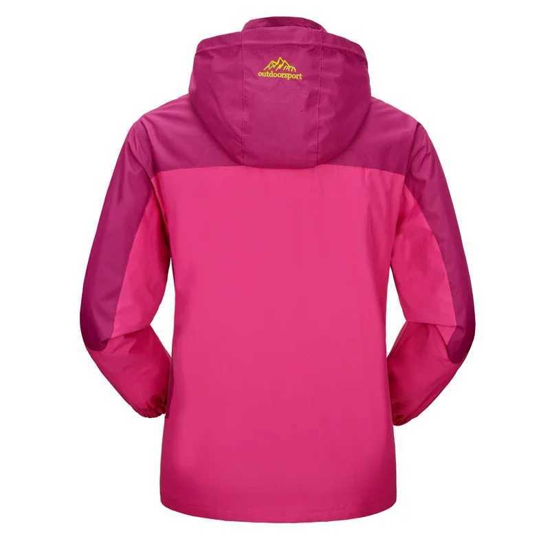 Women Spring Trekking Jacket Outdoor Hiking Rain Coat Windbreaker Waterproof Hooded Camping Cycling Climbing W250711