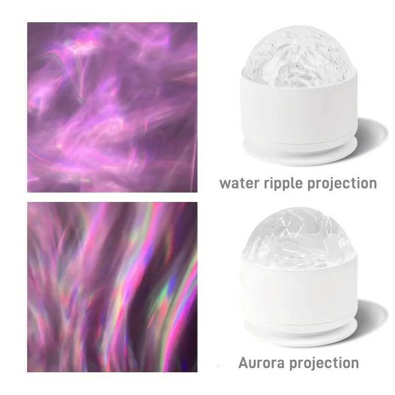 Northern Aurora/Water Ripple Projector Lamp LED Night Light with Remote Control Party Decor Light Projector Atmosphere Light XJ250710