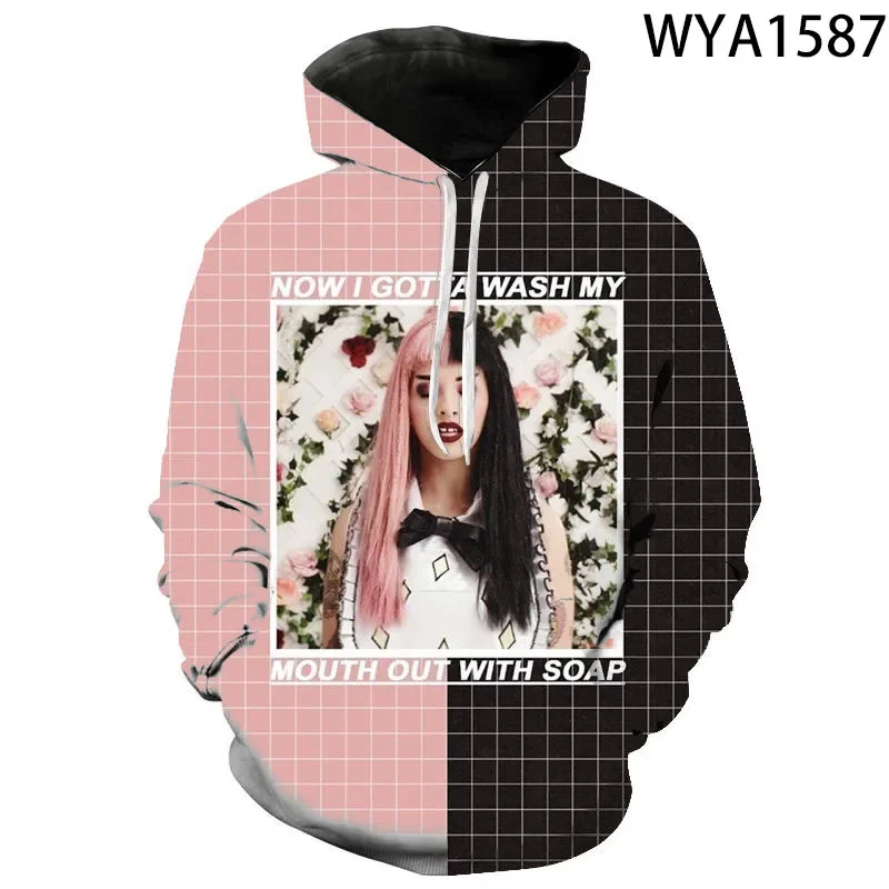 2024 Fashion Singer Melanie Martinez 3D Printed Hoodies Men Women Trendy Sweatshirt Pullover Casual Streetwear Plus Size Coat