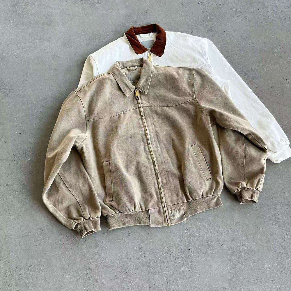 Alternative American Style Washed Vintage Cleanfit Santa Fe Men's Casual Loose Jacket Unisex y2k