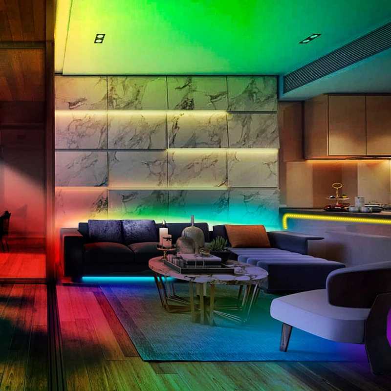 5050 DC5V USB 24Keys Bluetooth LED Strip Lights Tape with Remote Control Color Change Lamp for Christmas Bedroom Decoration XJ250710