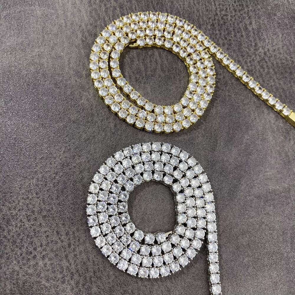 Chic Ice Hip Hop Themed 5Mm Sterling Silver & Rhodium Finish Fashionable Statement Piece