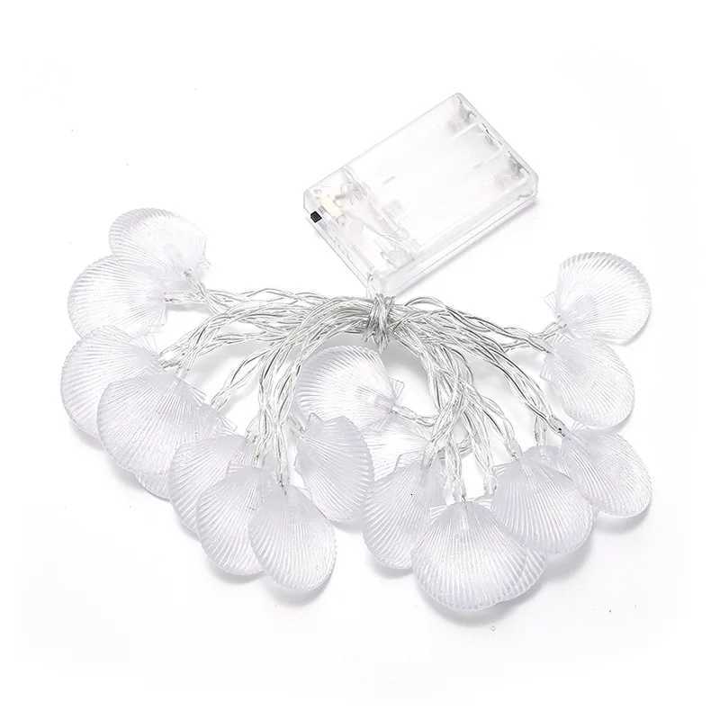 LED Seashells Light Garland Battery-operated Garland Christmas Ornament Wedding Party Christmas Tree New Years Decoration Fairy Light XJ250710