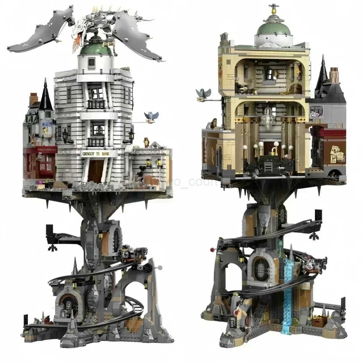 4803pcs Kalein Classic Bank Street View Model Kit Moc Model Building Kits Construction Blocks Toys For Kids Christmas Gift M250711