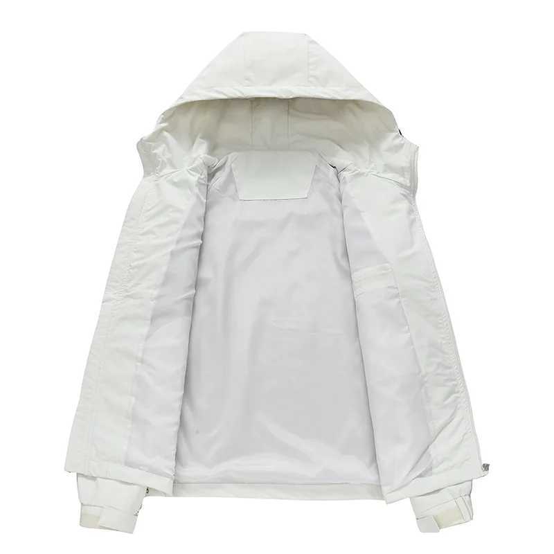 Women Spring Autumn Waterproof Hiking Jackets Men Outdoor Camping Trekking Fashion Hooded Windproof Windbreaker Rain Jackets W250711