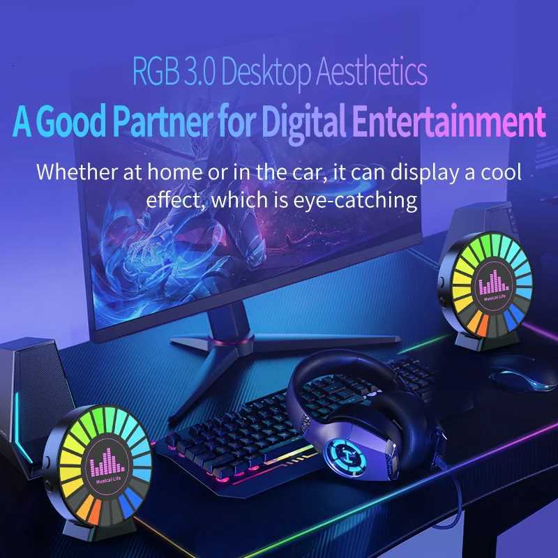 Led Music Sound Control Pickup Light Rhythm Lamp RGB Car Ambient Light Adjustable Automotive Strip for Automobiles Family PartyXJ250710