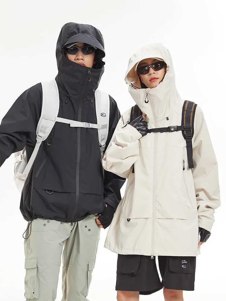 Mens Hiking Jackets S-4XL Waterproof Thermal Hooded Spring Autumn Outdoor Sports Coats Climbing Trekking Windbreaker for Women W250711