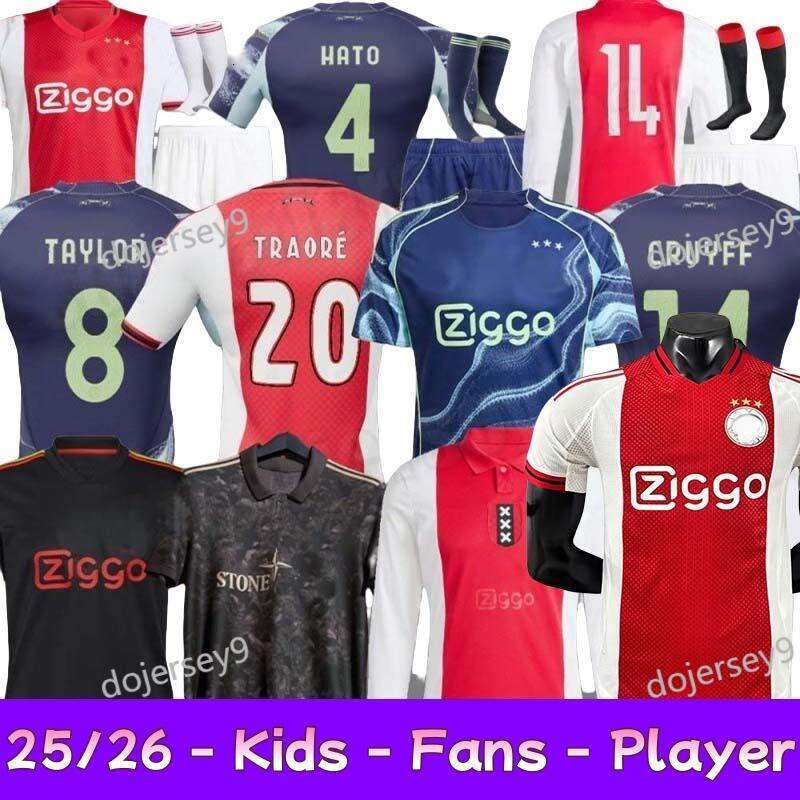 25 26 125th anniversary ajaxjersey Soccer Jerseys 2025 Kids BROBBEY BERGWIJN Away Third Football Shirts AKPOM MIKAUTADZE TAYLOR CRUYFF FORBS BERGHUIS HLYNSSON