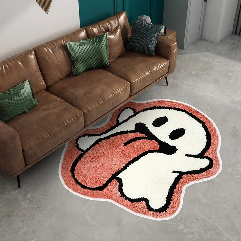 Creative Halloween Living Room Carpet Cute Angel Earth Cactus Money Bag Pattern Plush Rug Bathroom Nonslip Rugs Entrance Mat 250711