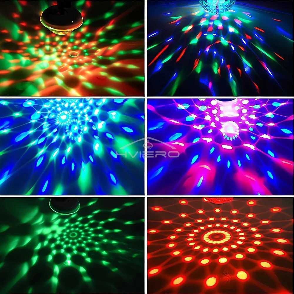 USB DJ Lamp DC 5V LED Bar Night Lights RGB Stage Projector Welcome Crystal Ball Sound Party Lighting Decoration Atmospheres NeonXJ250710