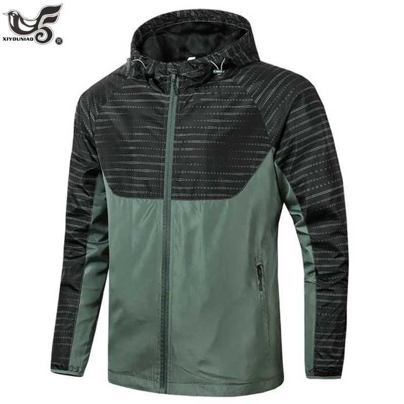 Brand Clothing Mens Streetwear Harajuku Windbreaker Sports Thin Baseball Jacket Hooded Casual Cardigan Motorcycle Bomber Coats W250711