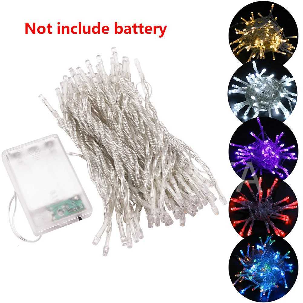 20m 10m 5m 2m LED Garland String Lights Christmas Tree Wedding Decoration Waterproof Fairy Light Indoor Outdoor Battery PoweredXJ250710