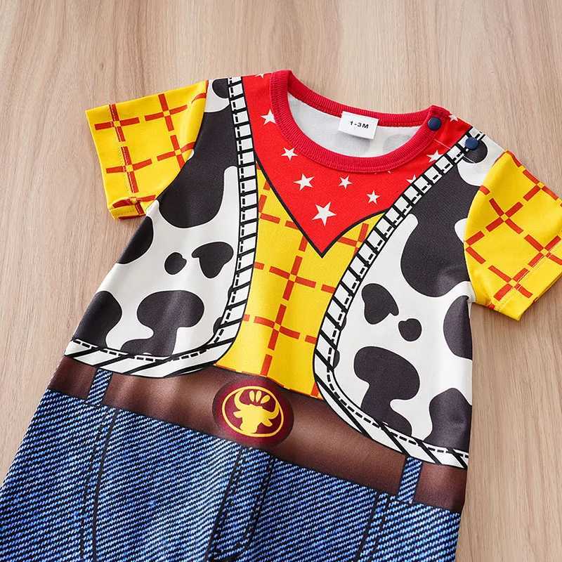 0-24 months newborn baby clothes one-piece anime short-sleeved trousers banquet summer fashion neonatal clothing XJ250712