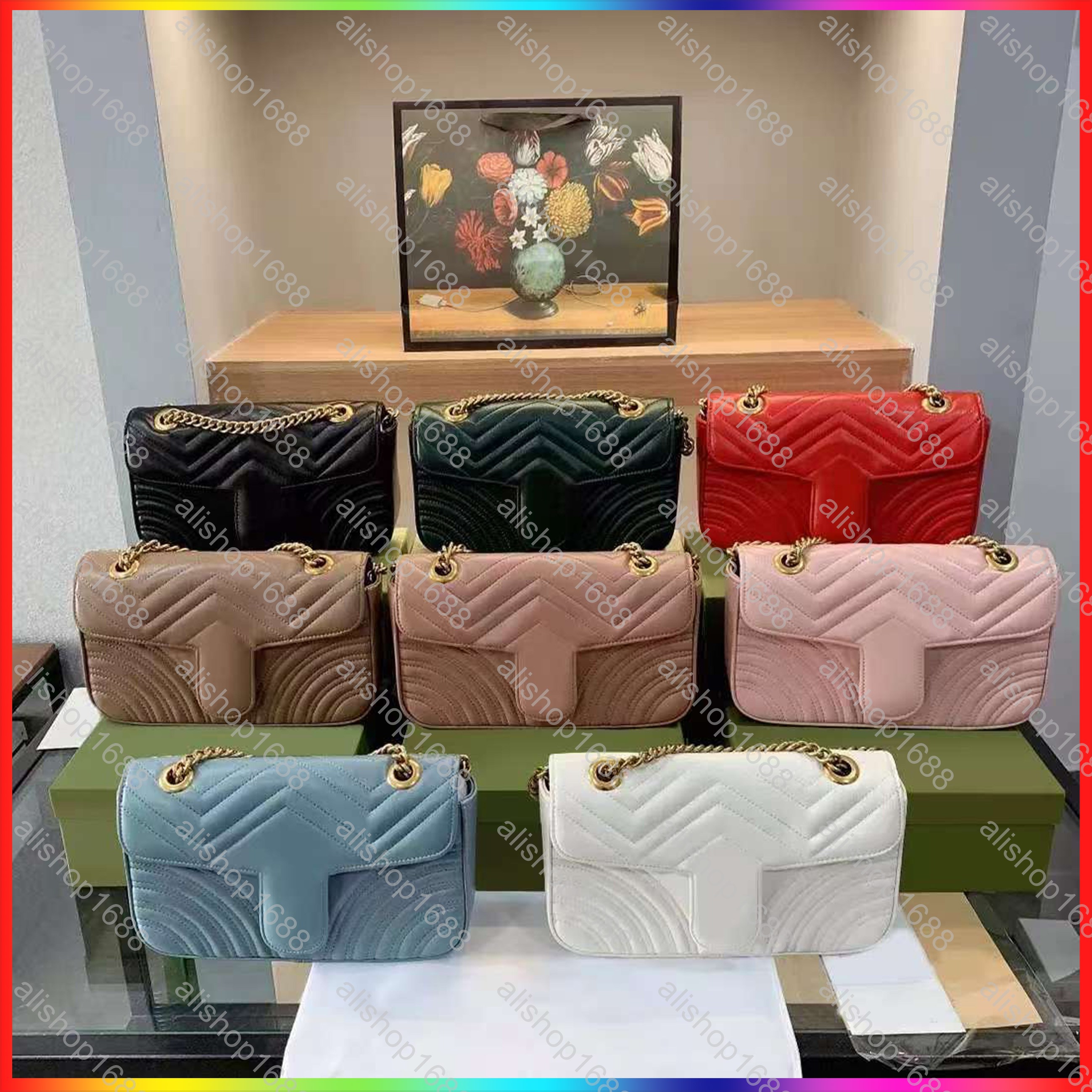 5A Designer Bag Shoulder Bag Purse Crossbody Fashion Crossbody Designer Bag Luxury Bag Gold Chain Cowhide Cowhide Flap Black Tote High Quality handbag Purse Mini Bag