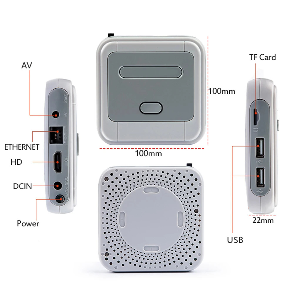 Super Console X Pro Video Game With 65000 Classic Support HDAV LANWiFi Dual Wireless Controllers Up To 4 Players 250703