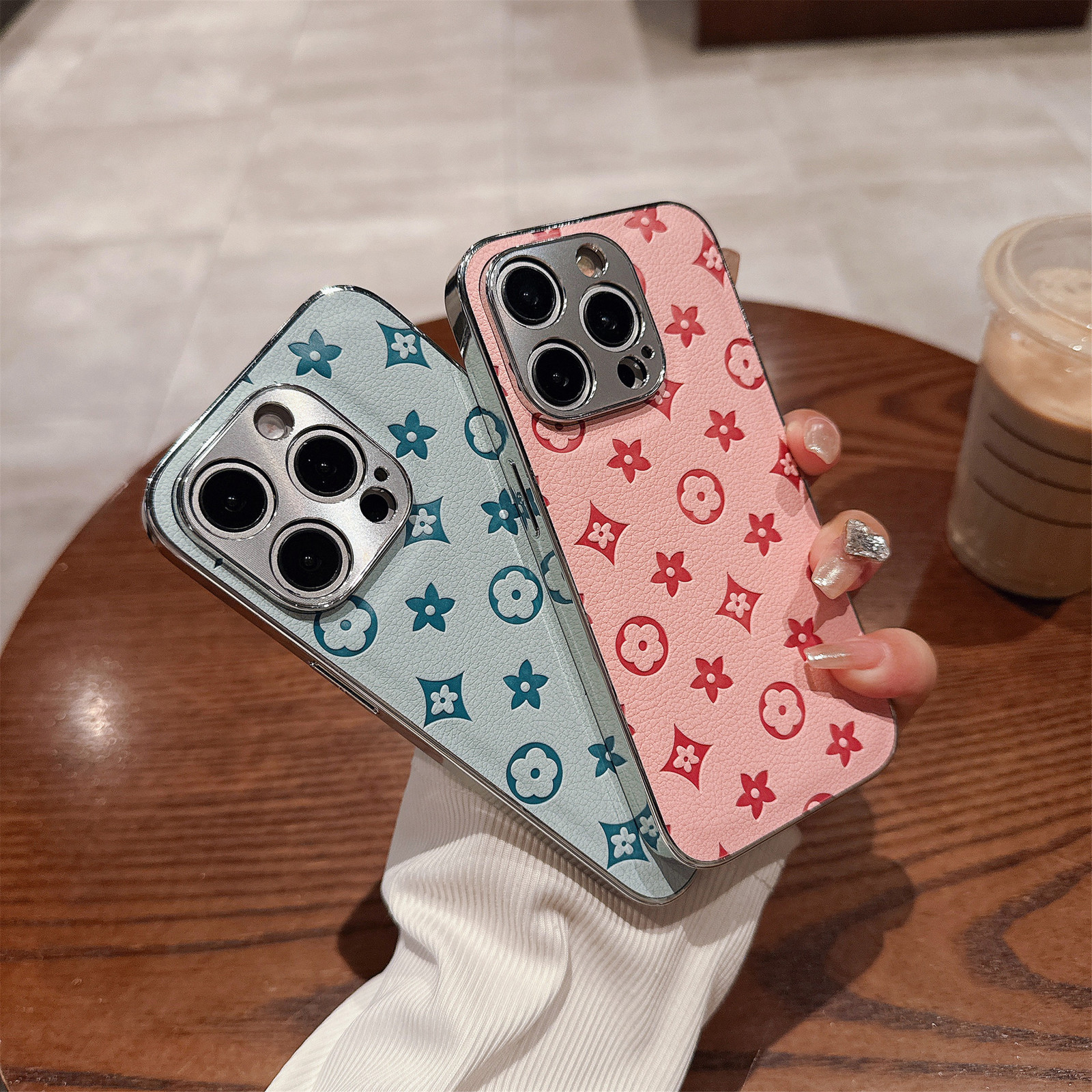 Electroplated Compatible Case 15 Case Flowing Light Embossed Full Coverage Protective Case 250712