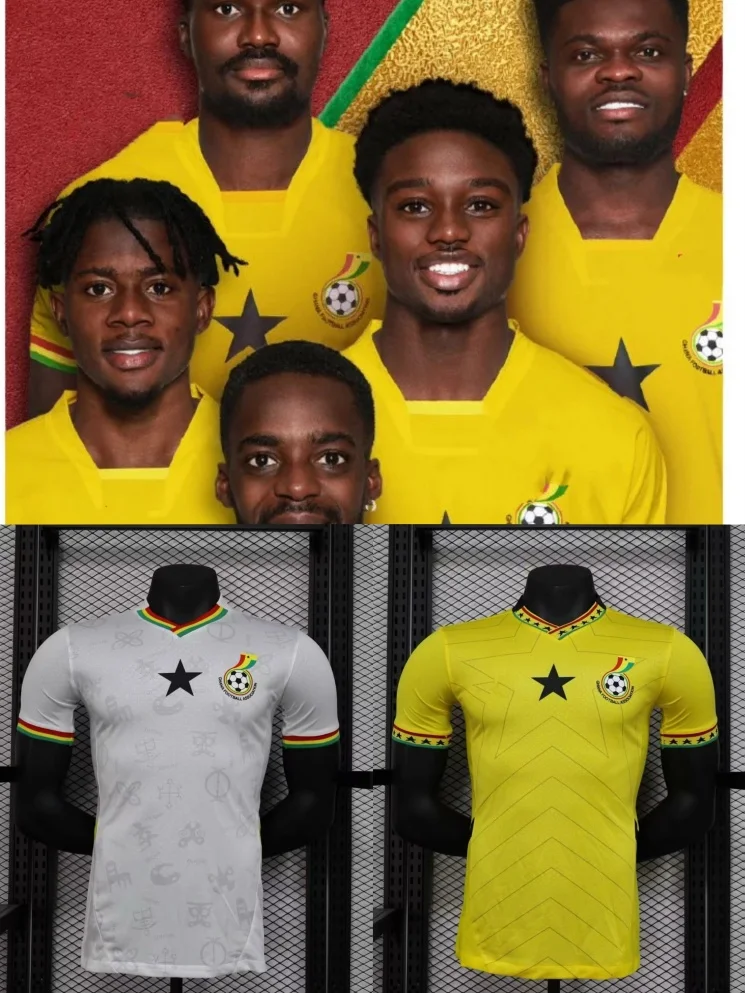 Africa Cup Ghana National Team Jersey Ghana Football Jersey Short-sleeved Shirt Top Black Star Jersey T-shirt 3D Printing