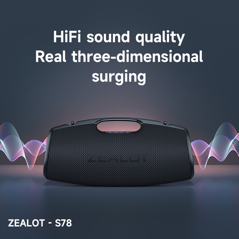 S78 Double Pairing Wireless Speaker 360 Degree Stereo with Portable Bluetooth Speaker